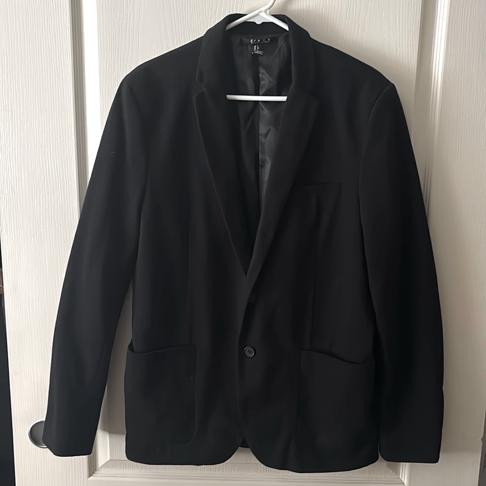 Men’s 21Men Black Medium Weight Blazer Size Large
